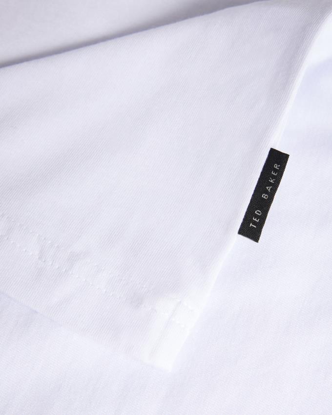 T-Shirt Ted Baker Short Sleeve Blanche Homme | FXJ-08943510